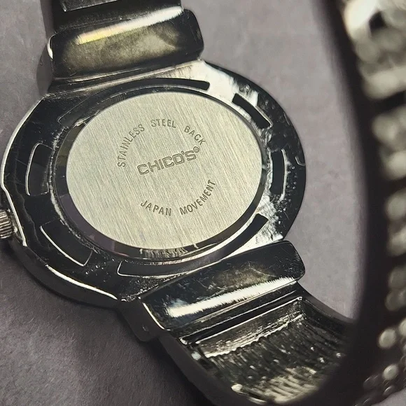 Chico's Black Dial Silver Crystal Working Watch - Picture 4 of 4